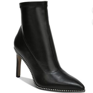 Bar lll || NWOB || Melanay Leather Embellished Heeled Booties